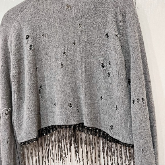 LF Vintage Rhinestone Fringe Cardigan - Picture 7 of 9